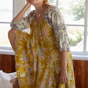 Anthropologie Daily Practice Mollie Tunic Dress Womens sz XS boho cottagecore